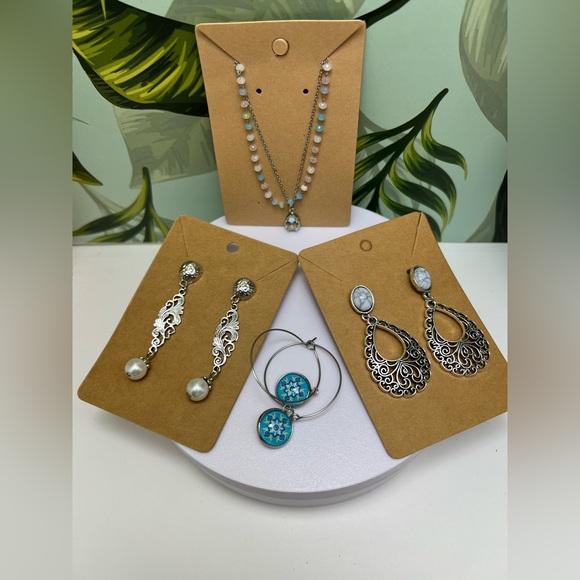 Elegant Boho Jewelry Gift Set Hand-Painted Box - Unique Christmas Gift Box - Picture 4 of 8